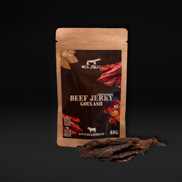 Hovězí MLKJERKY s příchutí Goulash - Množství: 35g